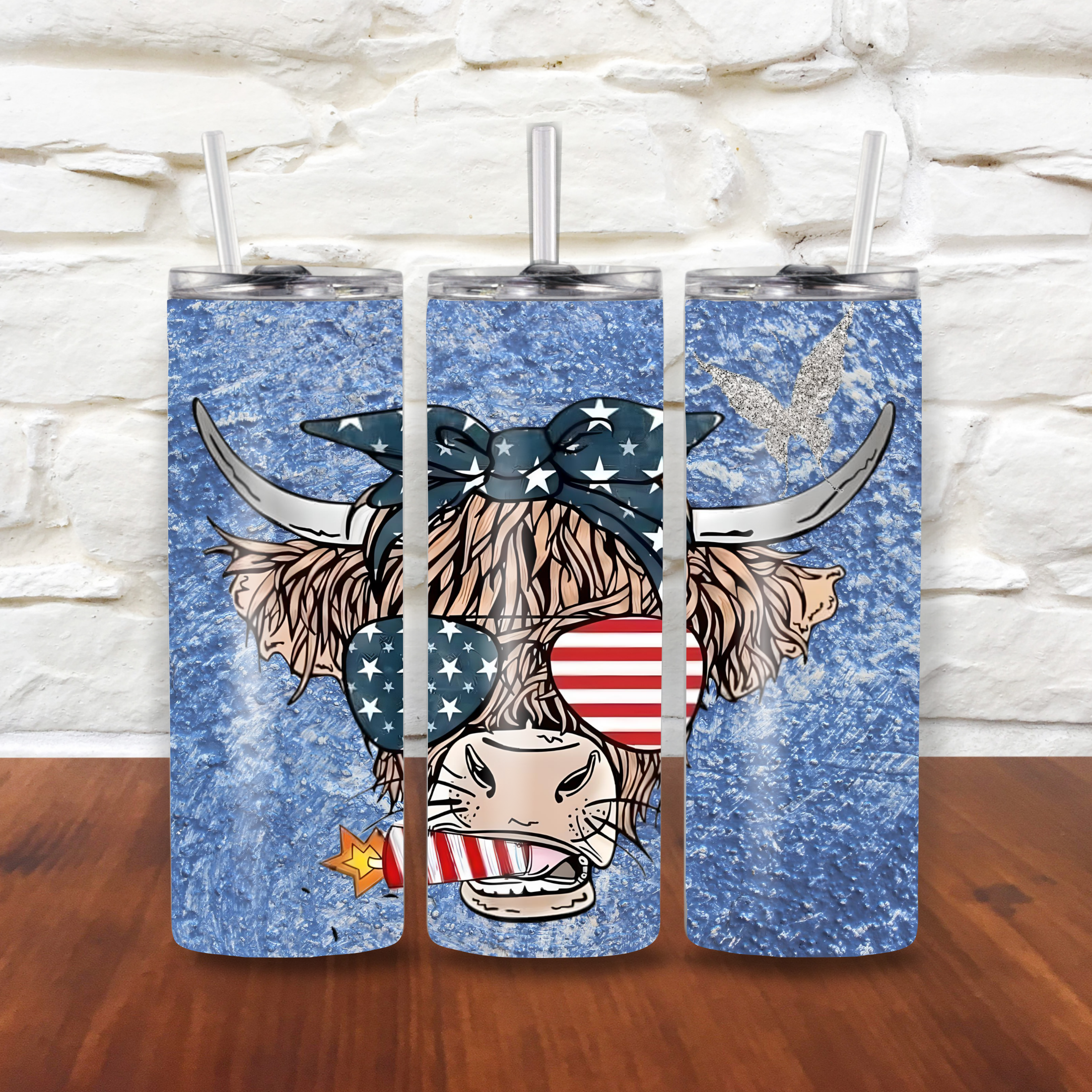 Red,white,and blue Tumbler