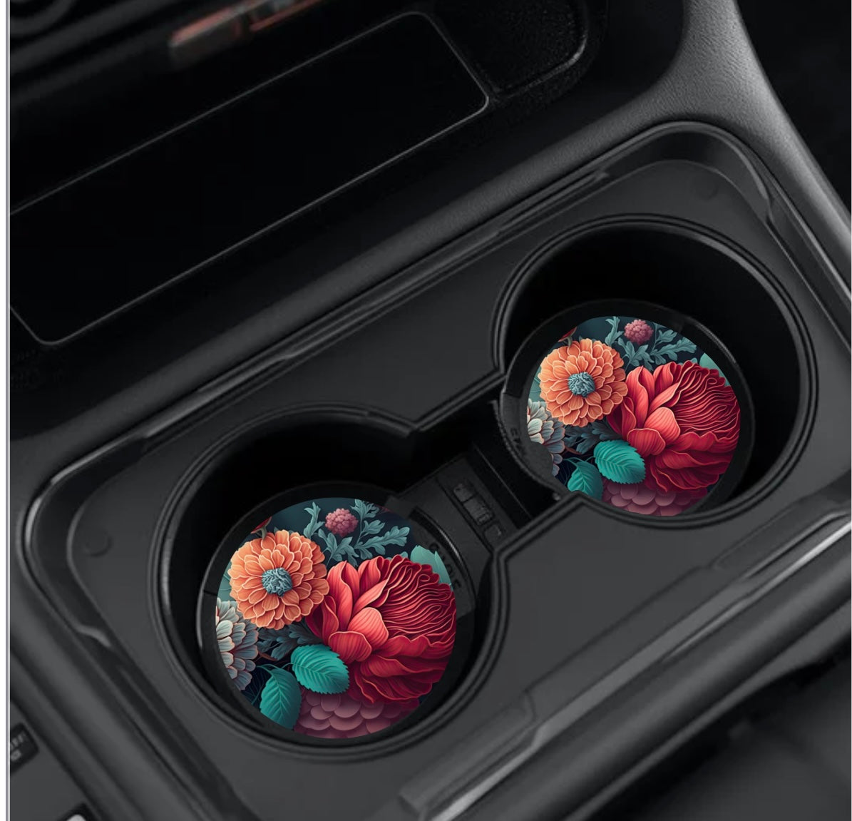Flower Car coasters